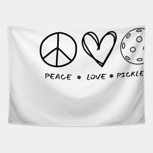 Peace Love Pickleball Tapestry