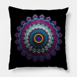 colorful mandala Pillow