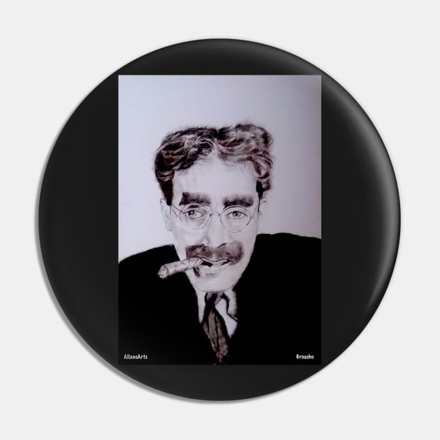 Groucho Marx Pin by AllansArts