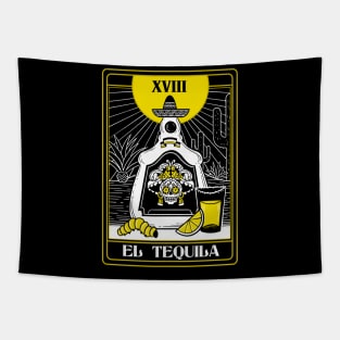 Drink Mexican Tequila Death Tarot Card Fortune teller Tapestry