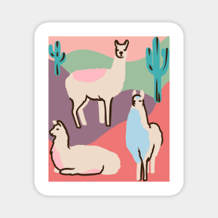 Llama Life: Desert Edition Magnet