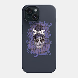 Beard glasses graffiti style Phone Case