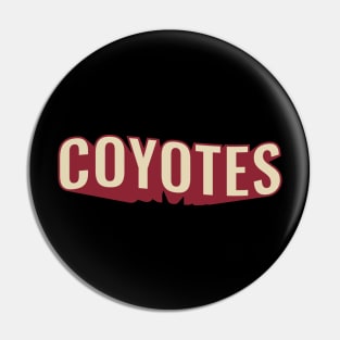 Coyotes arizona Pin