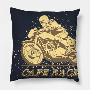 Classic rider cafe racer Pillow