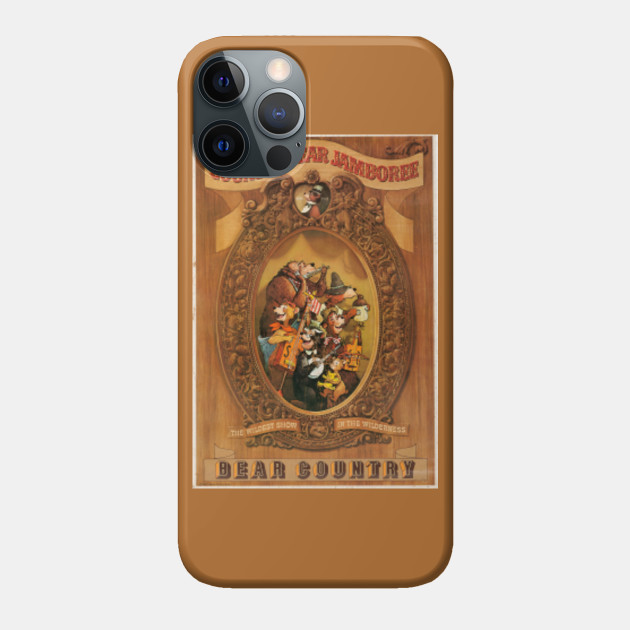 Country Bear Jamboree Bear Country Poster (Distressed) - Country Bear Jamboree - Phone Case