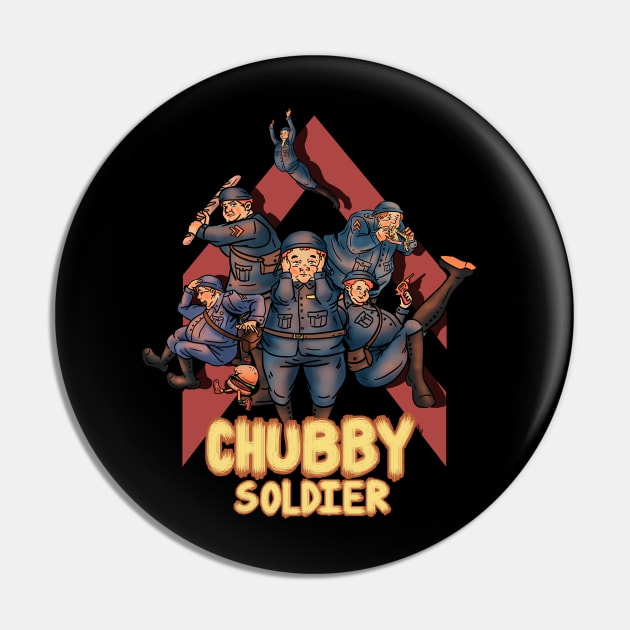 Chubby soldier Pin by Translucia