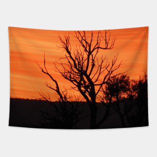 Golden Sunset Tapestry