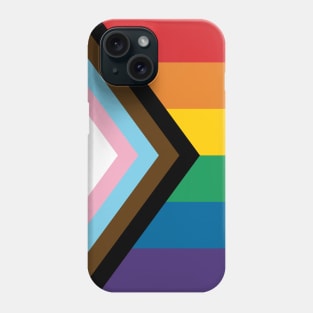 Philadelphia Rainbow Pride Flag (Proud LGBT LGBTQ+ Community Pride Flag) v1 Phone Case