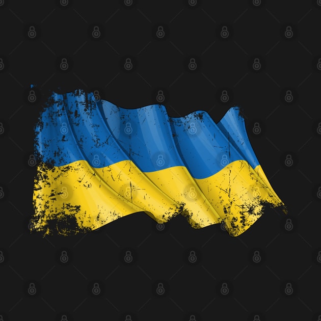 SLAVA UKRAINI GRUNGE FLAG by spicoli13