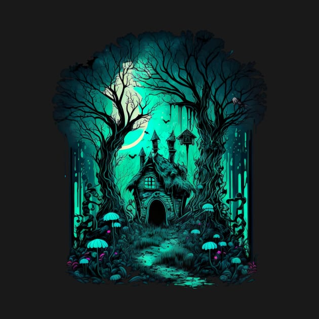 Dark forest path by ElectricMint