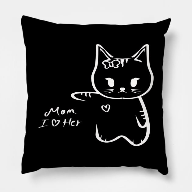 Mom I Love Her Pillow by Introvert Home 