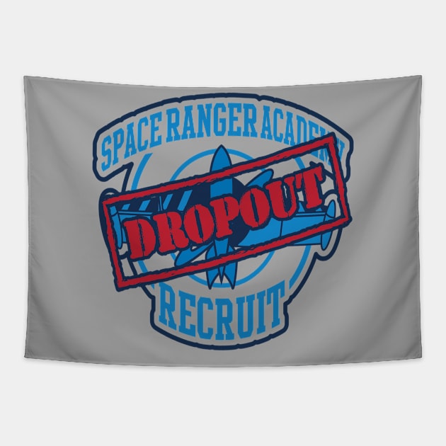 Space Ranger Drop Out Tapestry by DeepDiveThreads