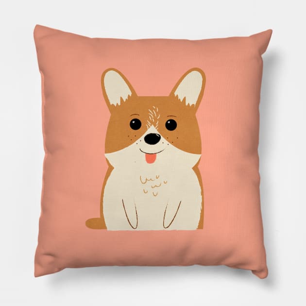 Corgi Pillow by MegDig Design