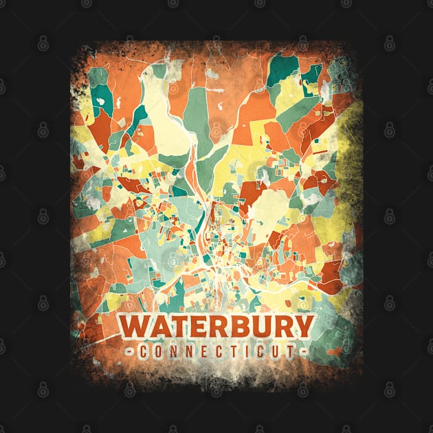 Waterbury US map by SerenityByAlex