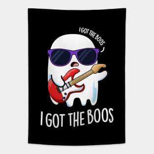 I Got The Boos Cute Halloween Music Ghost Pun Tapestry