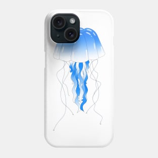 Dark Blue Jellofish Phone Case