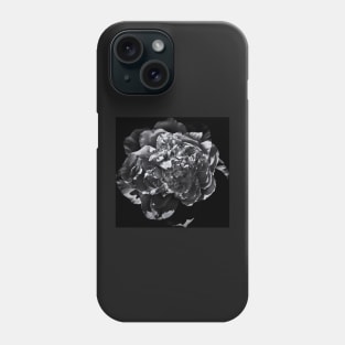 Backyard Flowers In Black And White 19 Phone Case