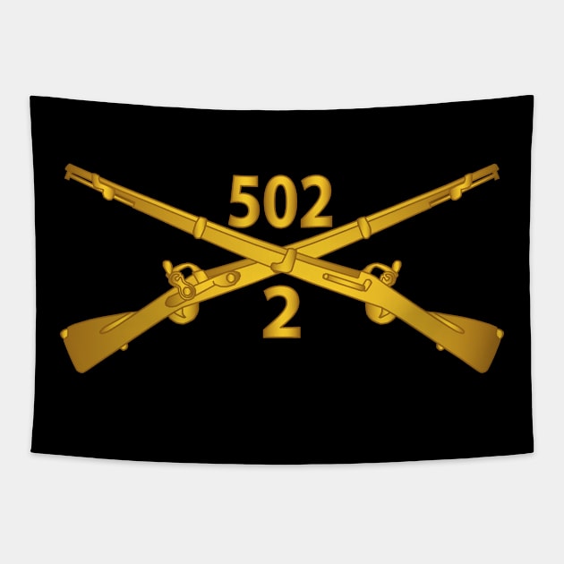 2nd Bn 502nd Infantry Regt - Infantry Br wo Txt Tapestry by twix123844