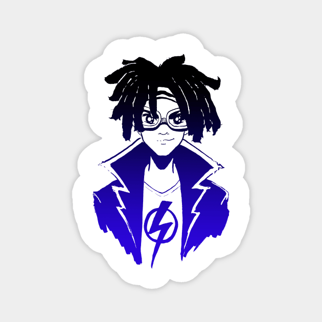 Static Shock!!! Magnet by ArtsyCantabile