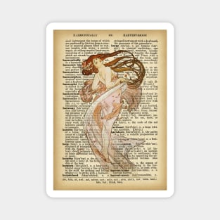 "Dancing" in book page - Mucha Magnet