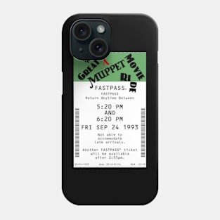 The Great MUPPET Movie Ride Fastpass Phone Case