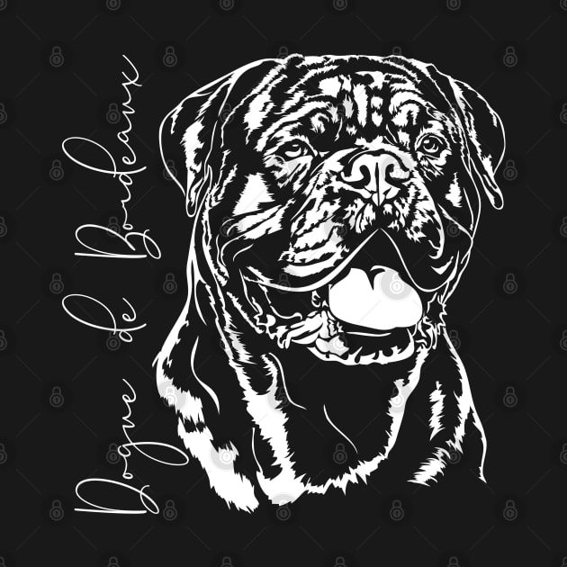 Dogue de Bordeaux dog lover portrait by wilsigns