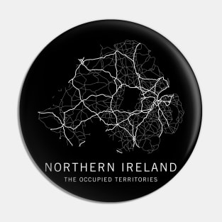 Northern Ireland Road Map Pin