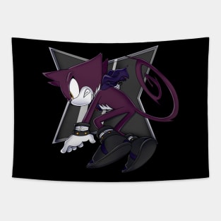 Pyro the cat sonic channel style Tapestry