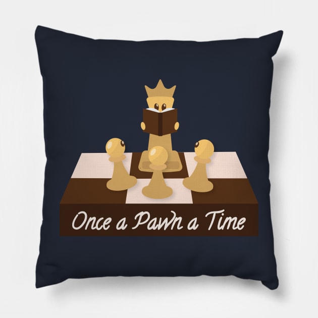 Funny Pawn & Queen Puns | Gift Ideas | Chess Player Pillow by Fluffy-Vectors