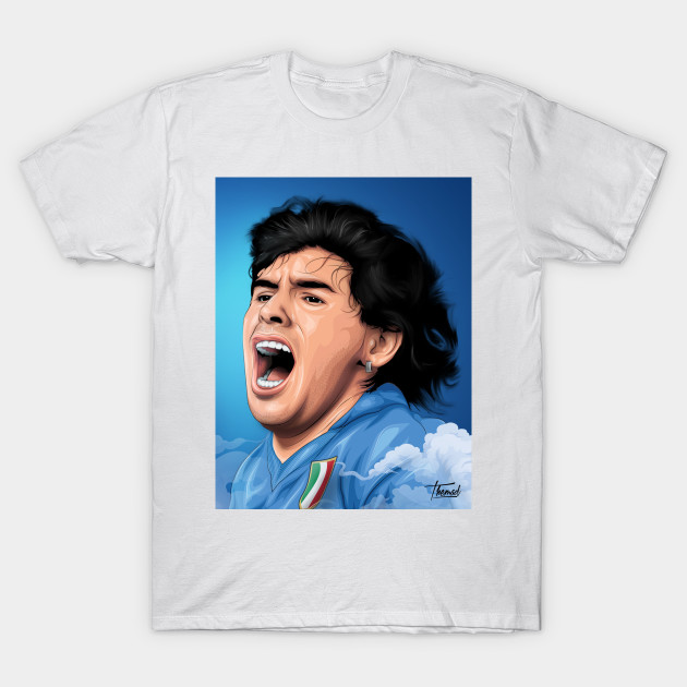 Maradona Al Napoli Diego Maradona T Shirt Teepublic