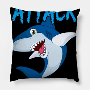 Shark Kids Ready To Attack Kindergarten Boys Back To School Pillow