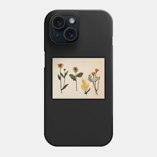 Golden Floral Phone Case