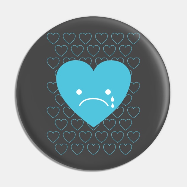 Sad Valentine Pin by littleoddforest