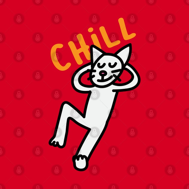 Chills Cat Drawing by LIF