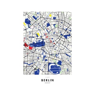 Berlin (Germany) Map x Piet Mondrian T-Shirt