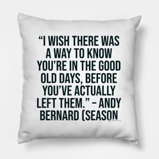 the office funny quote Pillow