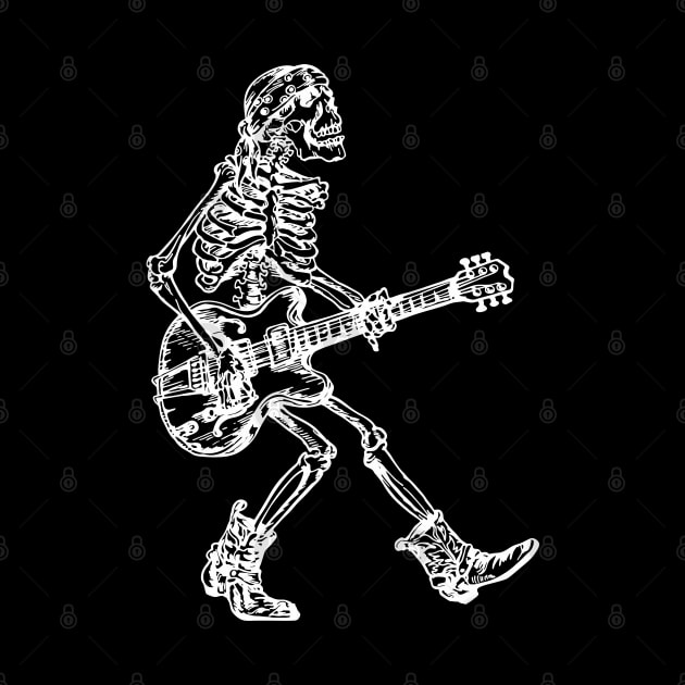 SEEMBO Skeleton Playing Guitar Guitarist Musician Music Band by SEEMBO