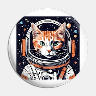 astronaut cat Pin