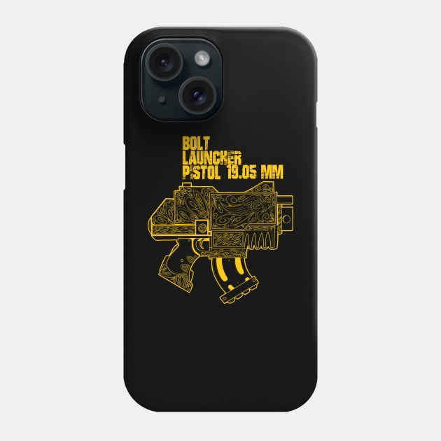 Bolt Launcher gold Phone Case by paintchips