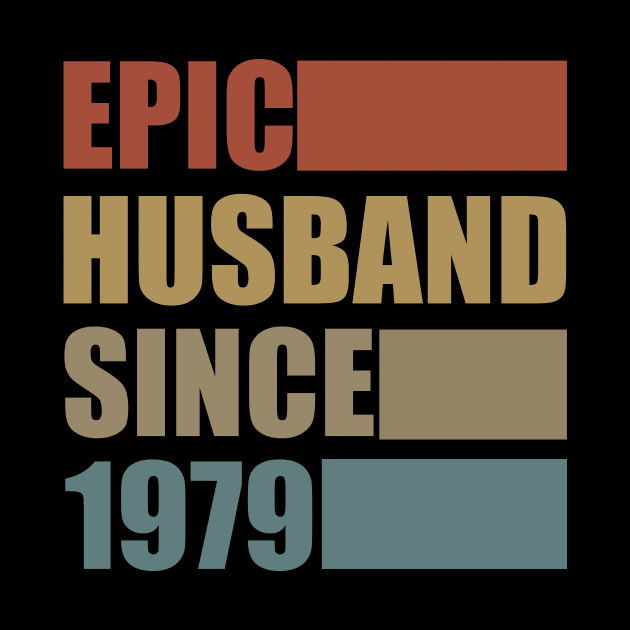 Vintage Epic Husband Since 1979 by Bunzaji
