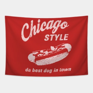 Chicago Style Hot Dog, da best dog in town Tapestry