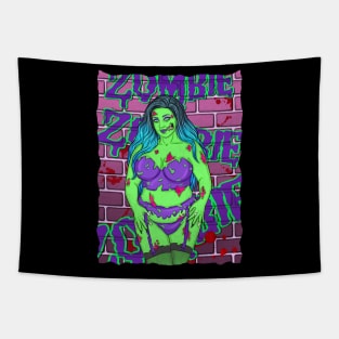 ZOMBIE GIRL Tapestry