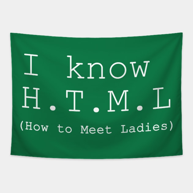 I Know HTML Tapestry by geeklyshirts