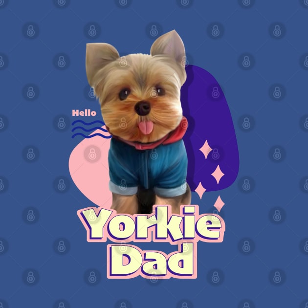 Yorkie dad by Puppy & cute