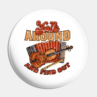 Folk Music Bluegrass Folk Music Pin