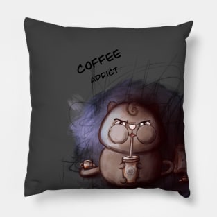 Coffee cat Pillow