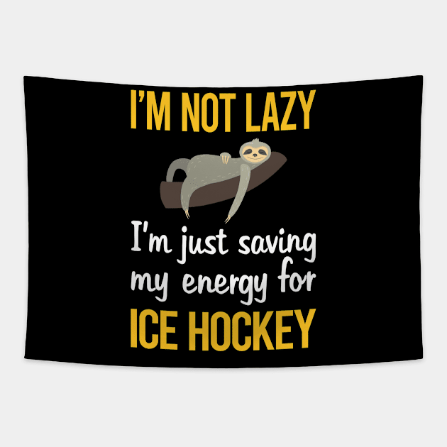 Saving Energy For Ice Hockey Tapestry by symptomovertake