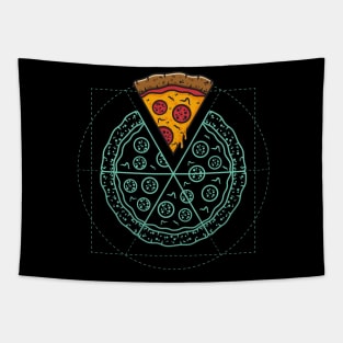 The Vitruvian pizza Tapestry