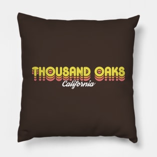 Retro Thousand Oaks California Pillow