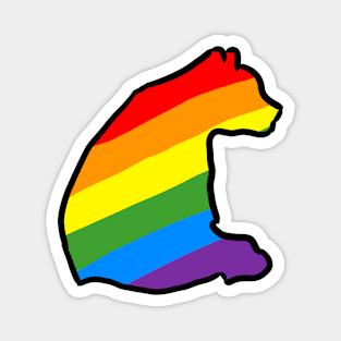 LGBT Pride Bear Magnet